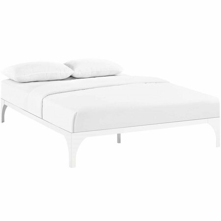 MODWAY FURNITURE Ollie Full Size Bed Frame, White MOD-5431-WHI